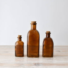 Load image into Gallery viewer, Coloured Glass Bottle with Cork, 11.8cm
