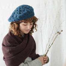 Load image into Gallery viewer, Cable Knit Wool Beret Hat
