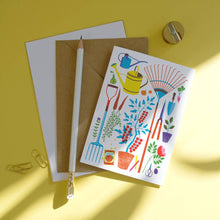Load image into Gallery viewer, Everyday greetings card - Garden Tools
