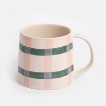 Load image into Gallery viewer, Check Pattern Hand Painted Mug

