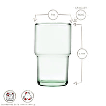 Load image into Gallery viewer, Stackable Highball Glass - 440ml Recycled Glass
