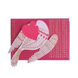 Heart Bird Greeting Card