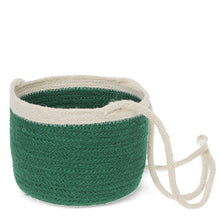 Load image into Gallery viewer, Hanging jute basket - Green
