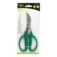 Green Stainless Steel Curved Pruning Scissors