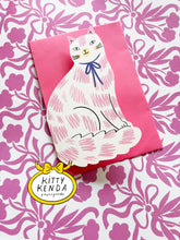 Load image into Gallery viewer, Sitting Kitty Shaped Greeting Card - Pink
