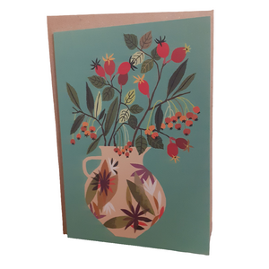 Rosehips Greeting Card - Brie Harrison