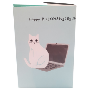 Happy Birthday Laptop Cat