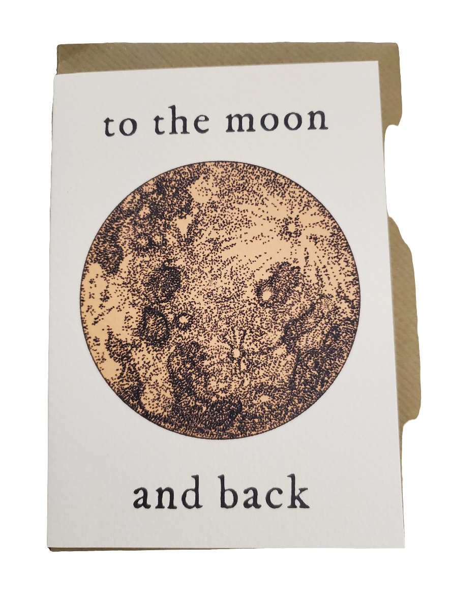 To The Moon And Back Card