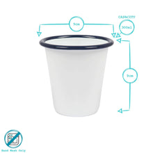 Load image into Gallery viewer, 300ml White Enamel Tumbler
