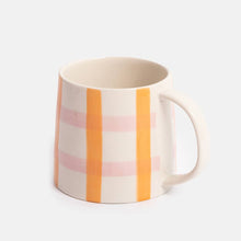 Load image into Gallery viewer, Check Pattern Hand Painted Mug

