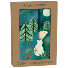 Load image into Gallery viewer, Wnter Bears Tri-fold Card Pack
