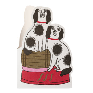 Dogs on Barrell | Letterpress Cards | Cut-out Card