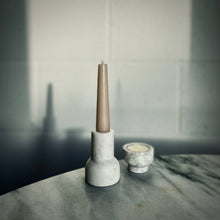 Load image into Gallery viewer, Green Marble Tealight and Taper Candle Holder
