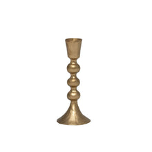 Load image into Gallery viewer, Gold Metal Candlestick Holder
