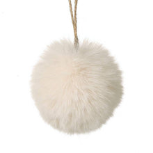 Load image into Gallery viewer, White Furry Baubles
