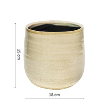 Load image into Gallery viewer, Como Hand Finished Indoor Ceramic Plant Pot H15cm x D18cm
