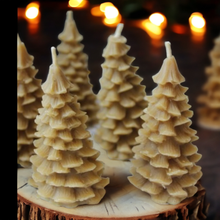 Load image into Gallery viewer, Christmas Tree Beeswax Candle
