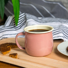 Load image into Gallery viewer, Argon Tableware Coloured Enamel Belly Mug - 375ml - Pink
