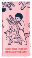 Scares Your Family Tea Towel