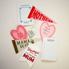 Load image into Gallery viewer, Mama Bear Pennant Mothers Day Card
