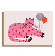 Pink Cat Card