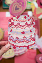 Load image into Gallery viewer, Birthday Cake Concertina Greeting Card
