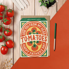 Load image into Gallery viewer, Tomato |  Father's Day Vintage Seed Packet Greeting Card
