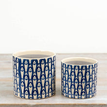 Load image into Gallery viewer, Blue Fish Pattern Planter , 14cm
