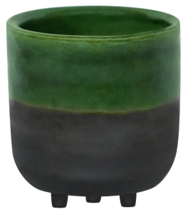 Ivyline - Jade, Small Two Tones Footed Planter