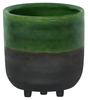 Ivyline - Jade, Small Two Tones Footed Planter