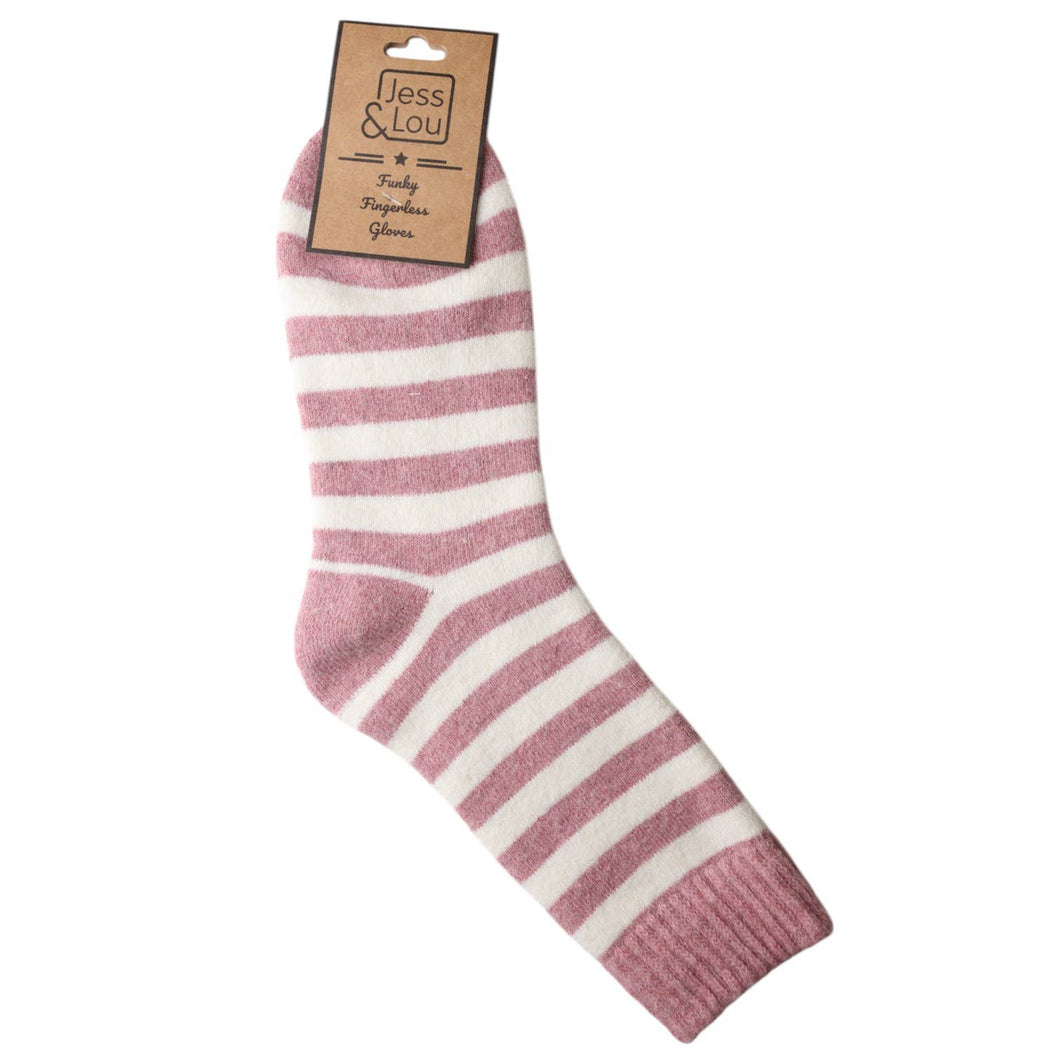 Stripy Women’s Wool Blend Socks