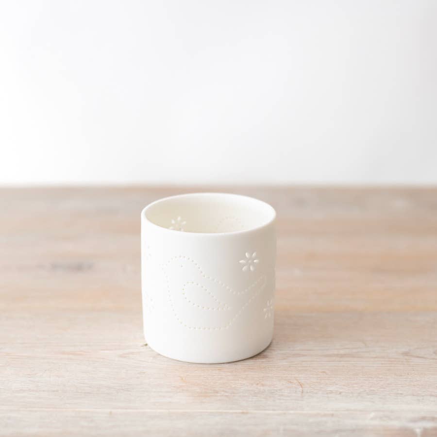 Bird Cut Out Candle Holder, 7cm