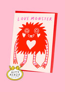 Love Monster Valentine's Greeting Card