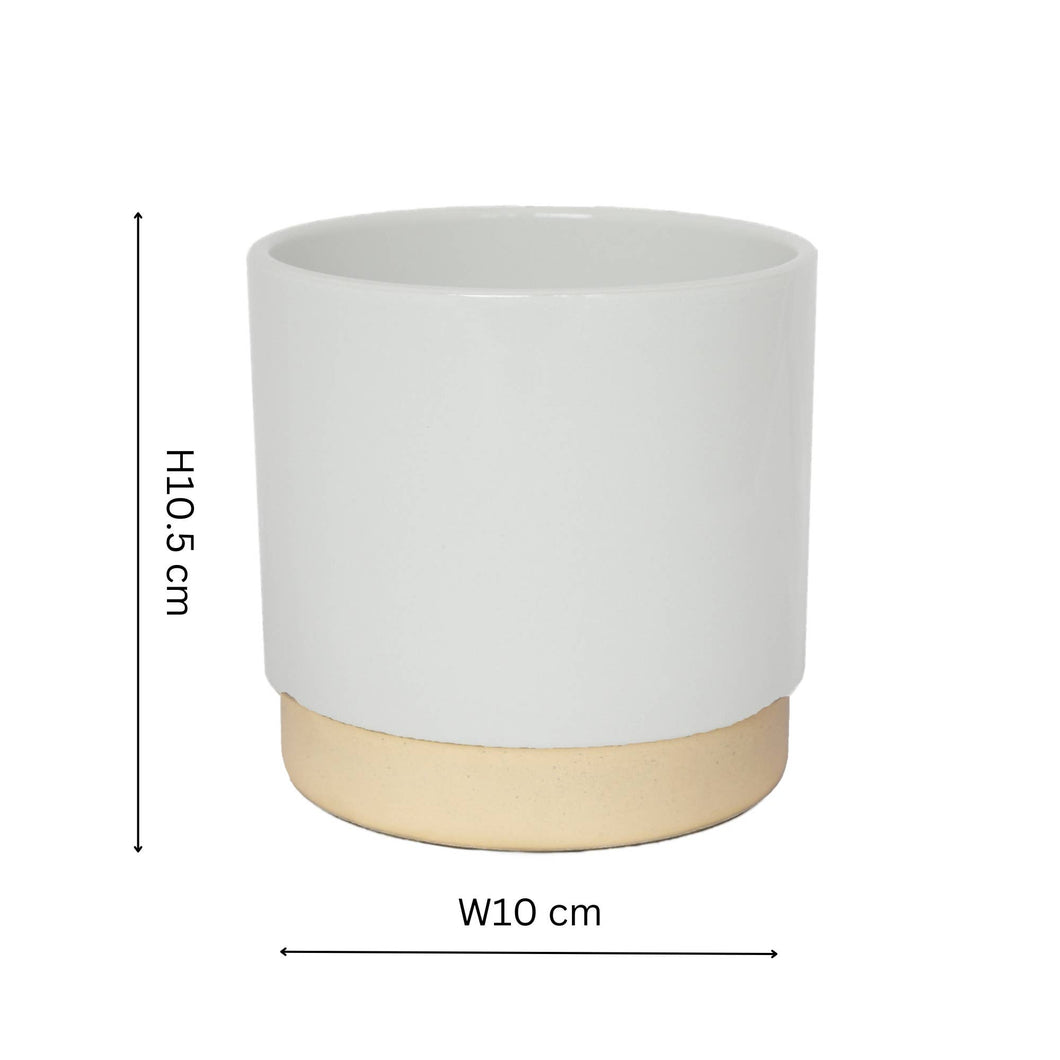 Enos Ceramic Indoor Plant Pot H10.5cm D10cm
