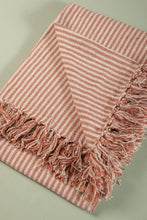 Load image into Gallery viewer, Recycled Cotton Striped Throw

