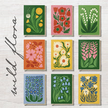 Load image into Gallery viewer, Forget Me Not | Modern-Retro Floral Reusable Greeting Card

