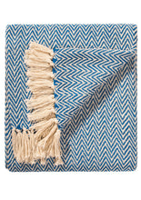 Load image into Gallery viewer, Chevron Soft Recycled Cotton Handloom Throw
