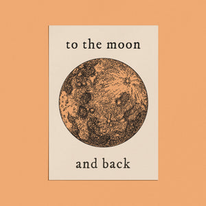 To The Moon And Back Card