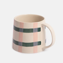 Load image into Gallery viewer, Check Pattern Hand Painted Mug
