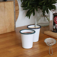 Load image into Gallery viewer, 300ml White Enamel Tumbler

