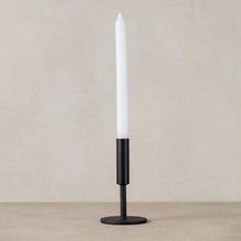 Load image into Gallery viewer, Black Metal Tapered Candle Holder
