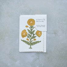 Load image into Gallery viewer, Block Printed Saffron Card

