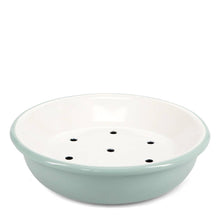 Load image into Gallery viewer, Round Two Part Enamel Soap Dish
