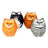 Kashmiri papier mâché Cat Trinket Box - Assorted Colours