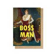Boss Man Greetings Card