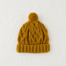 Load image into Gallery viewer, Hand Knitted Cable Knit Wool Bobble Hat
