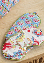 Load image into Gallery viewer, Reversible Block Print Eye Mask
