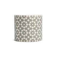 Tiles Grey Flowers - Ceramic Plant Pot - 11 x 11cm