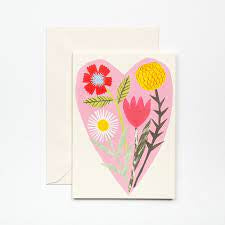 Heart Floral Card - Hadley