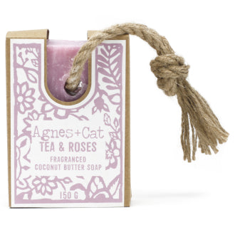 Agnes + Cat: Tea and Roses  Soap on Rope